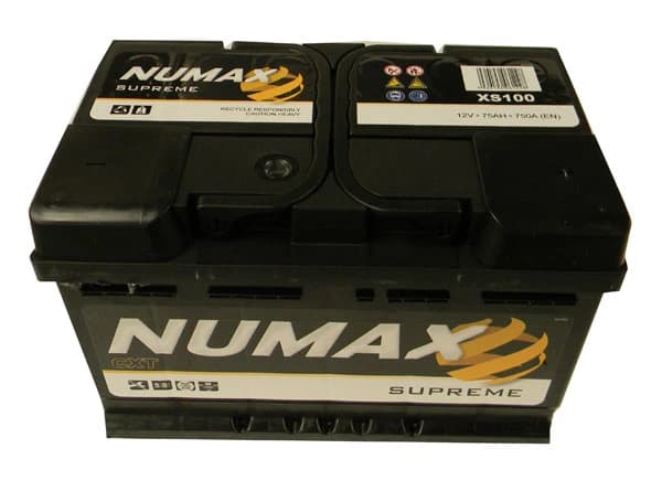 Numax Supreme LB3 XS100 Car Battery 12V 75Ah 750A