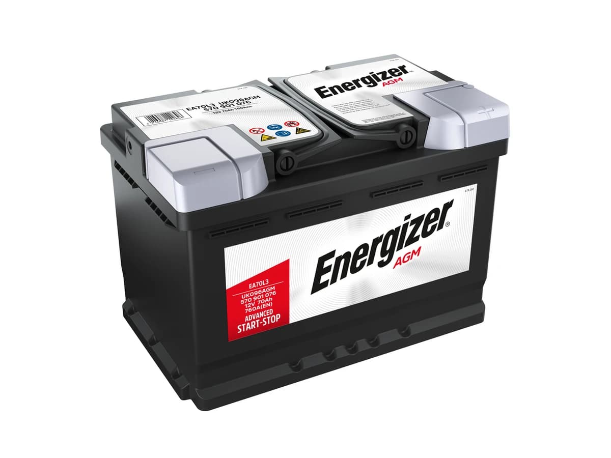 Energizer Premium AGM EA70L3 Start-Stop Car Battery 12V 70Ah 760A