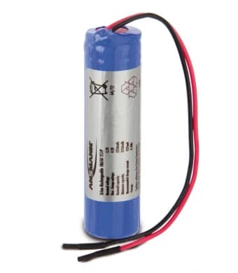 Ansmann 2347-3008-01 Li-Ion 18650 Battery Pack 1S1P 3.7V 2600mAh with BMS