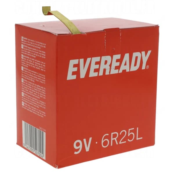 Eveready 6R25L NR625L 9V Zinc-Carbon Lantern Battery