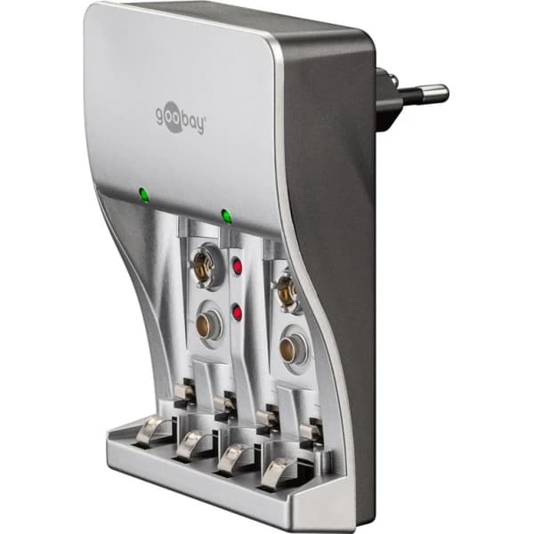 VoltCore Plug-In Rechargeable Battery Charger for AA, AAA and 9V